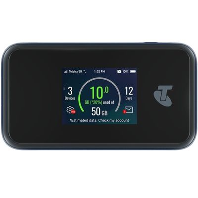 Купить MU500 для устройств ZTE 5G Wifi Pro 4500mAh батарея 2,4 дюйма цветной сенсорный экран маршрутизатор до 30 устройств online manufacture