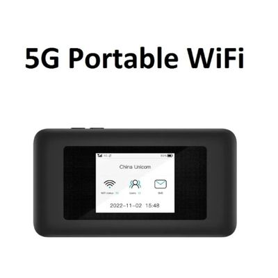 Купить 5000mAh 5G Dual-Band Pocket Router WiFi 6 Hotspot with SIM Slots 72H Streaming for Travel & Remote Work online manufacture