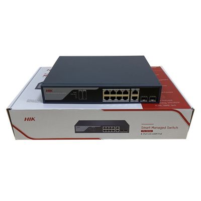 Купить Hik Brand Ethernet Network Switch DS-3E1310P-SI 8 портовый быстрый Ethernet умный POE переключатель online manufacture
